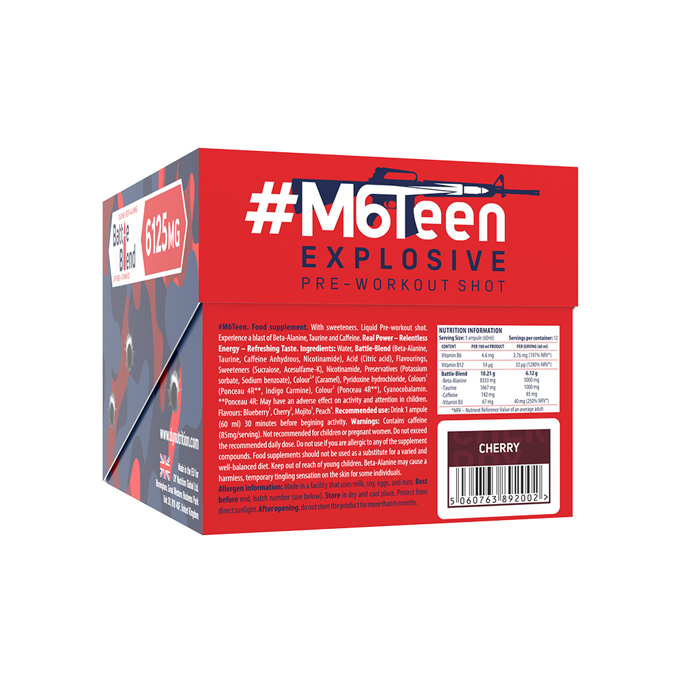 Pre-Workout #M6Teen Liquid 12x60ml